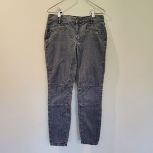 Ann‎ Taylor LOFT Corduroy Pants 4/27 Women's Modern Skinny Ankle Gray